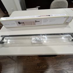 24-in Matte Black Wall mount Single Towel Bar