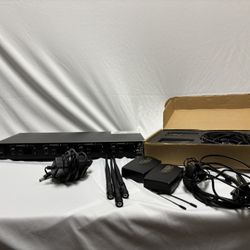 Wireless Microphone System 4 Channel UHF Pro Audio 4 Handheld 4 Headset Lavalier