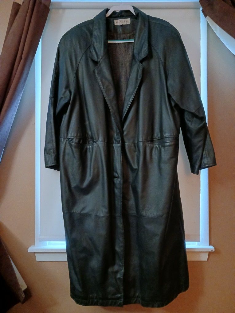 Women's Leather Coat