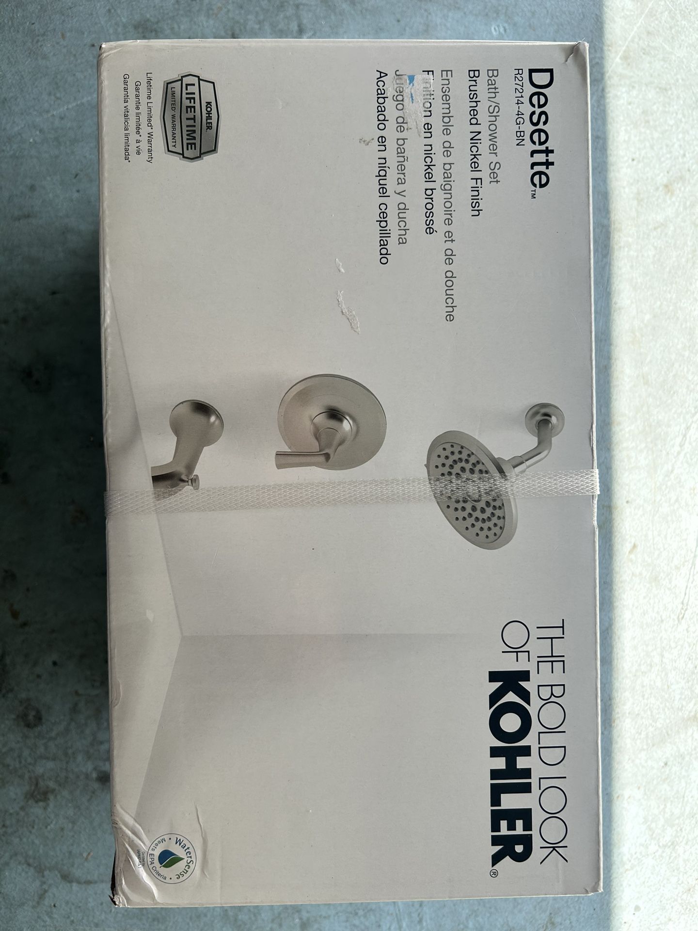 KOHLER Desette Vibrant Brushed Nickel 1-handle Multi-function Bathtub and shower Faucet with Valve