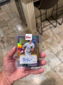 Ben rice topps finest 2026 true gold /50 auto