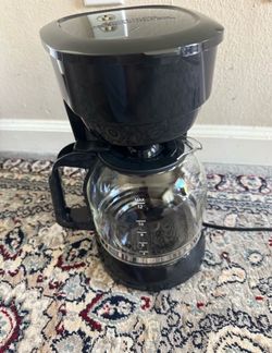 Black 12-Cup Drip Coffee Maker