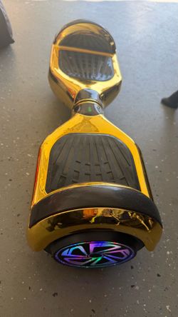 Gold Self-Balancing Hoverboard with LED Wheels