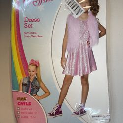 Jojo Siwa Kids Size Large 12-14 Halloween Costume New