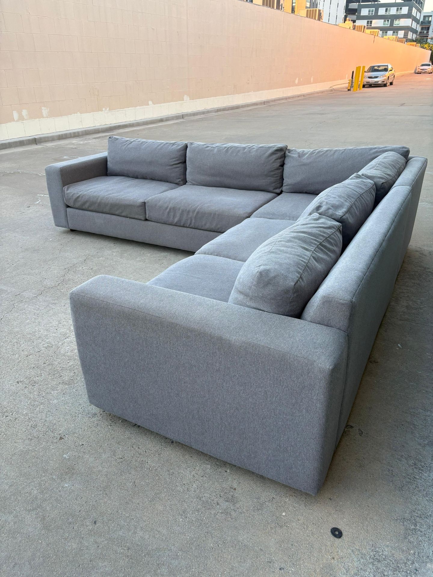 West Elm Down And Feather Sectional Couch 🛻Delivery Available🛻