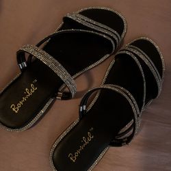 sparkly woman sandals 