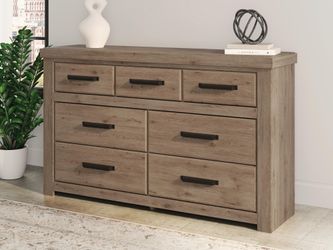 Garistyn Light Brown Dresser