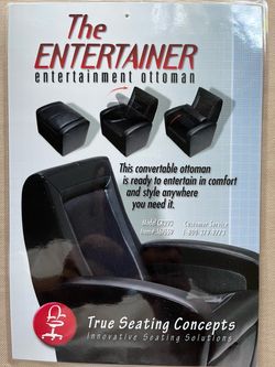 The Entertainer ottoman folding lounge chair
