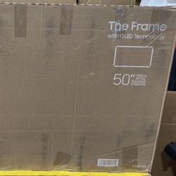 SAMSUNG 50-Inch Class QLED 4K The Frame LS03D Series, Quantum HDR, Art Mode, Anti-Reflection Matte Display, Slim Fit Wall Mount Included, Smart TV w