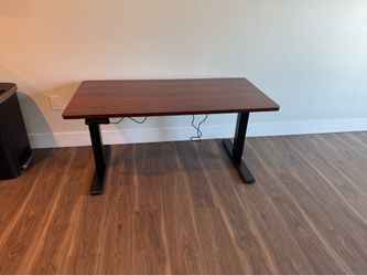 Flexispot brown and black sit/stand desk