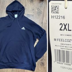 NWT Adidas Mens Multisport Hoodie Sz 2XL