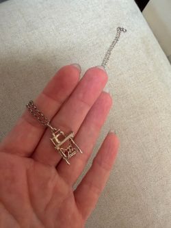 Silver 925 Sewing Machine Charm Necklace