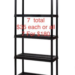 7  Five Tier Garage Shelf’s 