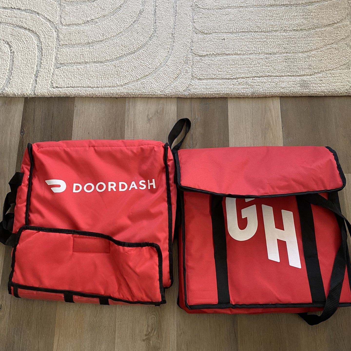 Doordash + Grubhub Insulated Food Delivery Bags Hot Or Cold Bags