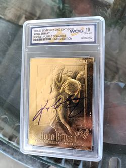 Kobe Bryant Rookie- Purple Signature Card