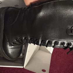 Girls Leather Over Calf Riding Boots 