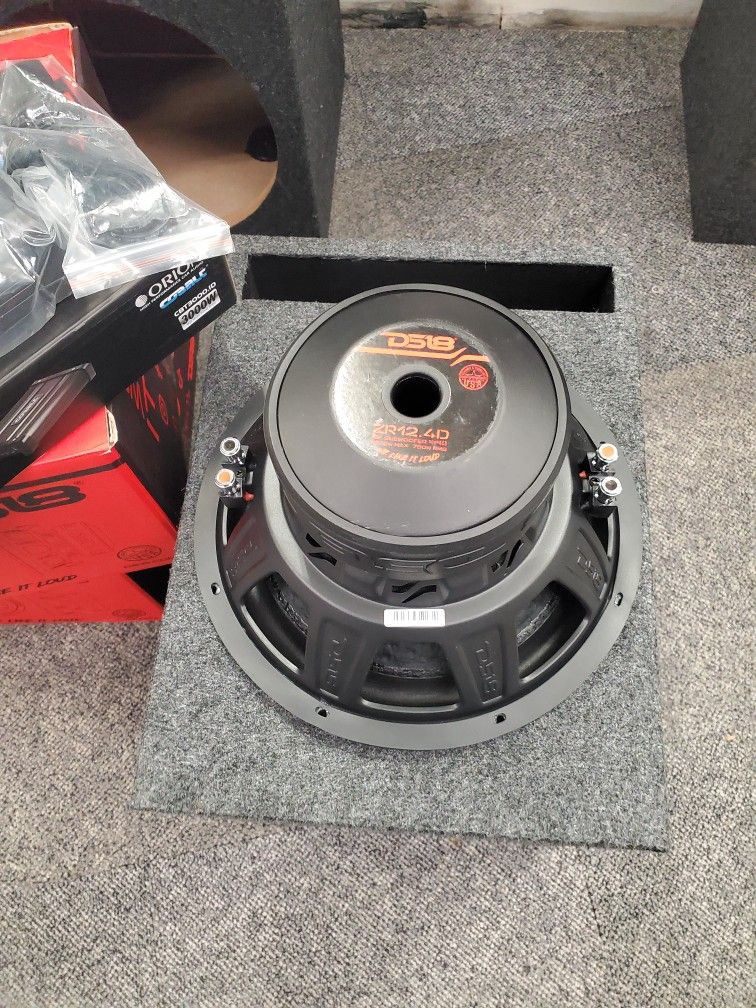 SINGLE 12INCH SUB 1500WATTS MAX 750RMS/BOX/3000WTTS MONOBLOCK AMPLIFIER