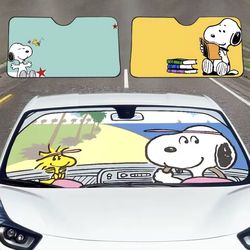 Snoopy Peanuts car sun shade