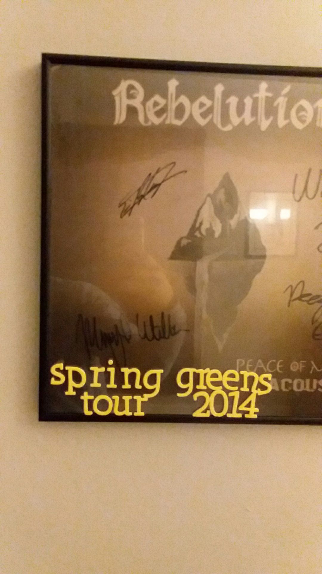 Rebelution peace of mind autographed vinyl