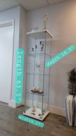 Tall glass cabinet