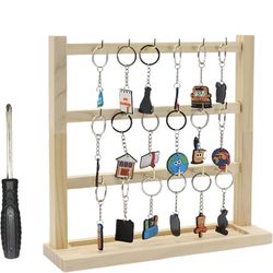 Wood Keychain Display Stand