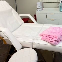 Medspa Chairs, Mirror and Flower Wall decoration