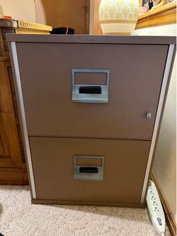 Fire proof 2 drawer file cabinet