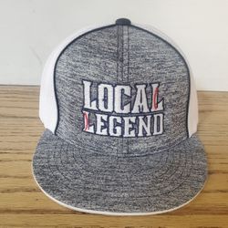 Pacific Headwear - Baseball Hat - "Local Legend" - Fitted (XS) - Flexfit - Meshback - Blue/White
