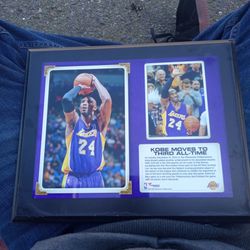 Kobe Bryant Memorabilia Plaque