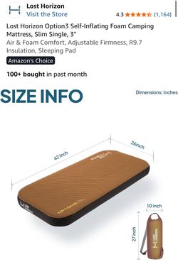 Lost Horizon Mattress Slim Single pad