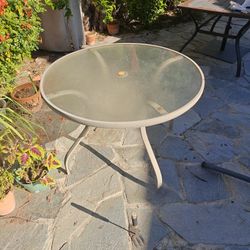 Glass Outdoor Table 