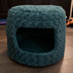 Teal Cat Bed