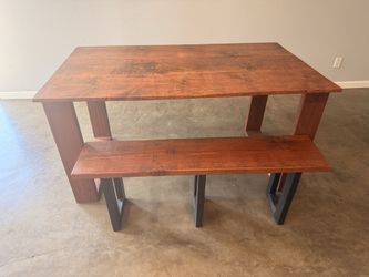 Custom built Dining table & Bench