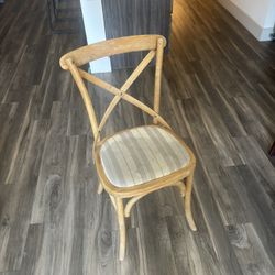 4 World Market Wooden Chairs