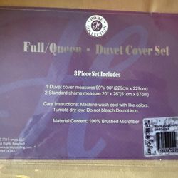 Full/Queen Yellow Duvet Cover Set