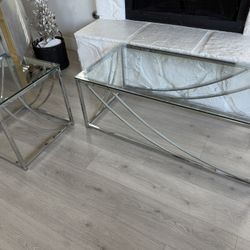 Coffee Table With 2 End Tables 