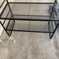 Versatile Metal Black Shelf For Storage , Plants In Or Outside The Home