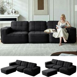 108" Boneless sectional Couch for Living Room
