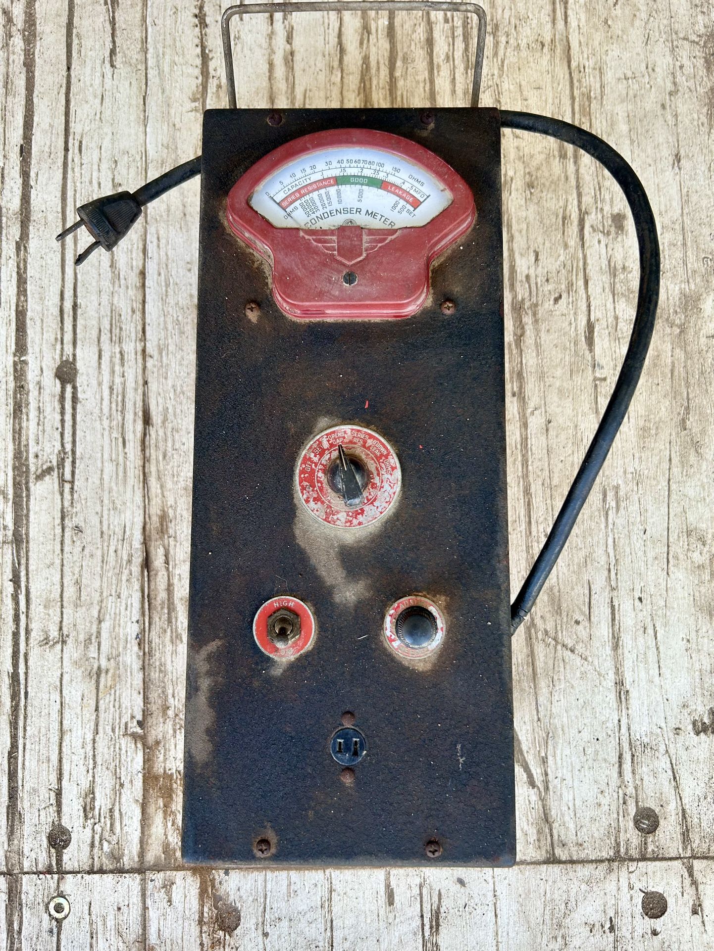 Vintage Allen condenser Meter Tester Gauges Automotive