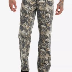 Skull Camouflage Loose Fit Pants 