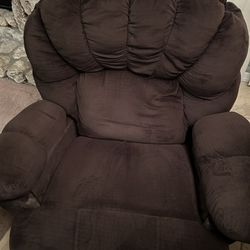Chocolate Brown Couch and Recliner