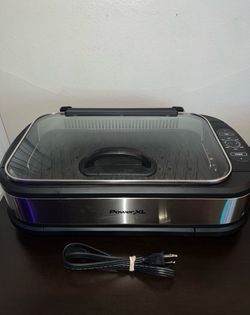 Power XL Indoor Smokeless Grill Pro PG-1500FDR Black Nonstick Surface