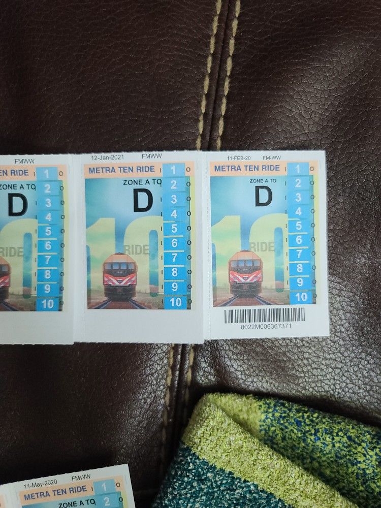 Metra 10 Ride Tickets