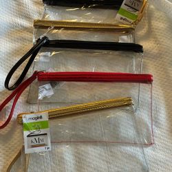See Thru Purses / Plastic W/ Zipper