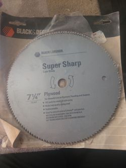 6 Black & Decker 7-1/4" Plywood Saw Blade
