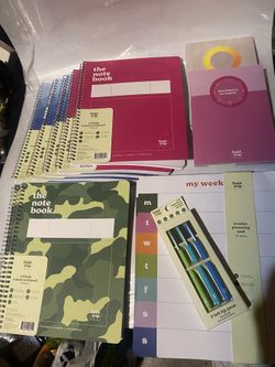 BACK TO SCHOOL NOTEBOOKS, Weekly Planner and More