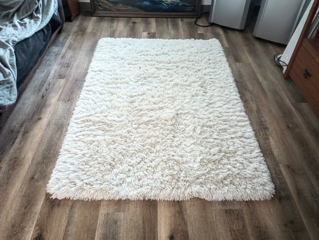 Area Rug 6ft X 4ft. by Safavieh. Soft Clean. No smoke or pets. Thanks