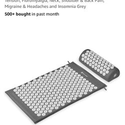 New In Box Acupressure Mat And Pillow