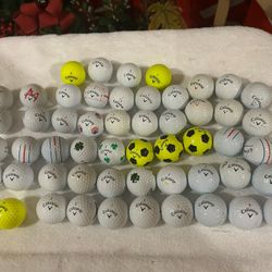 54 Callaway Golf Balls (used) Excellent Condition 5/A
