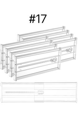 8 Pack 6" Tall Upgrade Drawer Dividers for Big and Deep Drawer, 12.8"-22.3" Adjustable（brand new)